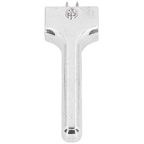 CHICIRIS Edelstahl Einstellbarer Gabel Puncher Ergonomisches Design Magnetknopf Installationstool Praktisches Lederhandwerk -Werkzeug für Handwerksliebhaber, die Zum Tragen Geeignet Sind (SILVER) von CHICIRIS
