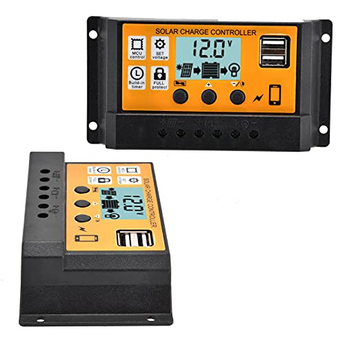 CHICIRIS Effiziente 3-Stufe PWM Smart Charge Controller Solar Panel Regulator für die Heimindustrie (10A) von CHICIRIS