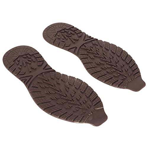 CHICIRIS Elastischer Schuhschuhboden Gummi -Sohle -Reparaturschnitzer DIY Ersatz, Schwarz/Braun, 1 Paar für Schuhreparaturbegeisterte (Brown) von CHICIRIS