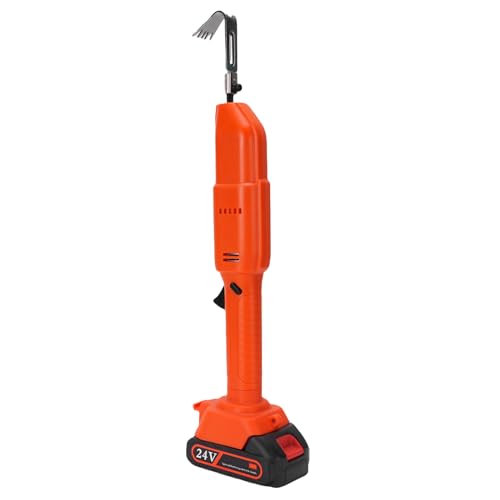 CHICIRIS Electric Digging Hacke, Leistungsstarker Bodengräber mit Wiederaufladbarer Batterie, Leicht für Gartenarbeit, Bauchmuskeln und Manganstahl (EU-Stecker) von CHICIRIS