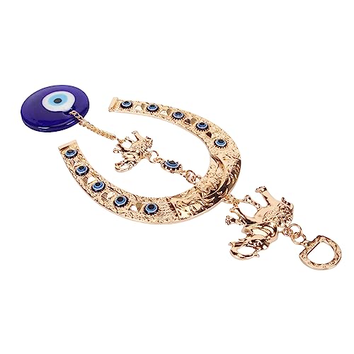 CHICIRIS Eleganter Blauer Augenwandanhänger mit Elefanten- und Hufeisensymbolik, Segen und Schutz für Zuhause und Büro - Exquisite Wanddekoration CHICIRIS Eleganter Blauer Augenwandanhänger mit Elefanten- und Hufeisensymbolik, Segen und Schutz für Zuhause und Büro - Exquisite Wanddekoration von CHICIRIS