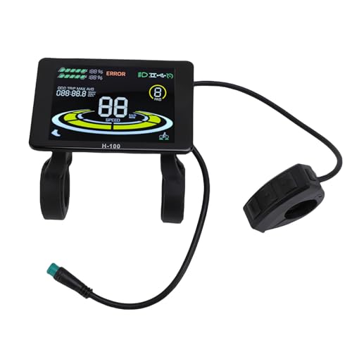 CHICIRIS Elektrofahrrad -LCD -Anzeigemesser, Farbbildschirm 24 V 36 V 48 V Bedienfeld mit 5 -pin -Wasserdichtungsstecker für Elektrofahrrad und Roller CHICIRIS Elektrofahrrad -LCD -Anzeigemesser, Farbbildschirm 24 V 36 V 48 V Bedienfeld mit 5 -pin -Wasserdichtungsstecker für Elektrofahrrad und Roller von CHICIRIS