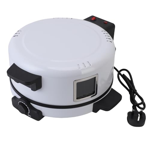 CHICIRIS Elektropizzaofen, 11,8 Zoll Home Pizza Maker 2000W Schneller Heizung Nicht -Stick -Beschichtungsofen Backmaschine für Home Kitchen Steak Burger Brot (EU-Stecker) von CHICIRIS