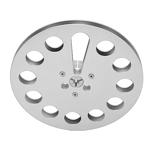 CHICIRIS Ersatz -Aluminiumlegierung Take -up Rollen 7 Zoll Leerbandrolle für NAB, Hohe Ausgabe für die, für Reparaturreparaturen (SILVER) von CHICIRIS