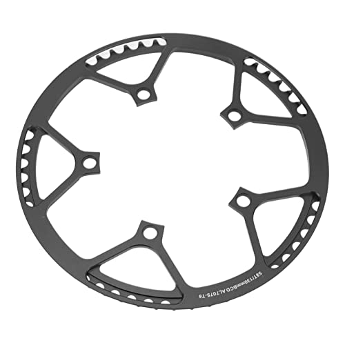 CHICIRIS Fahrradkettenkettenradradfahrradfahrzeuge 58T Aluminiumlegierung Leichtes CNC -Bearbeitung 130 Mm BCD mit Robustem Anodiertem Finish für Straßenklappbikes (Black) von CHICIRIS