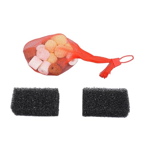 CHICIRIS Fischtankfiltermedien Farbbakteriologische Aquarium -Bio -Kugeln mit 2 Extra Schwarzen Filterpolstern für Fischtanks Aquarien Teiche von CHICIRIS
