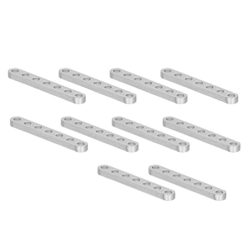 CHICIRIS Flache, Gerade Klammern 10 Pcs Leichtes Aluminium Feste Teile für Robotertechnik -Geräte (3102-0007-0056) von CHICIRIS