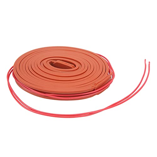 CHICIRIS Flexibler Silikonheizband Wasserdicht 120 W, Langlebiger Heizgürtel für Rohre und Tanks (DC12V) von CHICIRIS