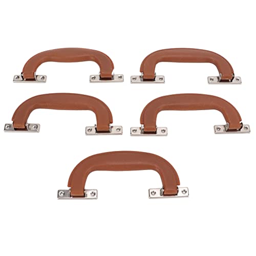 CHICIRIS Gandua von Vintage Style Gepäck Ergonomisches Design Tealer Wide Application 5pcs für Kofferraum, Toolbox, Schrank (Bräunlich rot) von CHICIRIS