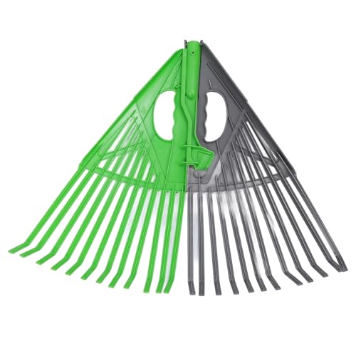 CHICIRIS Garden Rake, Landschaftsrake mit Abnehmbarem Plastikverbindlichkeit 24 Zinken Hocheffizientes Garten Rake Rasen für Blumenbeete Garten von CHICIRIS