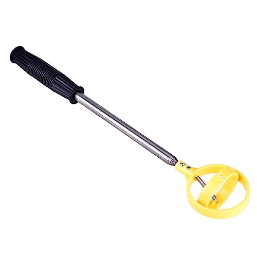 CHICIRIS Golfball -Picker, 7,1 Fuß Edelstahl Teleskop Golfball Retriever mit Automatischem Verriegelungsgerät für Teich oder Grenzzaun (Yellow) von CHICIRIS