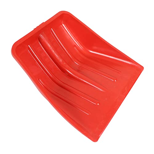 CHICIRIS Große Kapazität Rote Schneeschaufel Verdickte PP Plastik Hartes Sicherer Schaufel für Garten, Schnee, Entfernungsinstrument (1501-1) von CHICIRIS