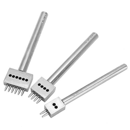 CHICIRIS Gürtelloch Puncher STEILE Löcher in Leder Wirkung-resistentes Lederhandwerkswerkzeug für das Stanzen für die Handwerksmanngröße: 3PCS-Abstands-Punch-Werkzeug Geeignet (Abstand 4 mm (2+4+6)) CHICIRIS Gürtelloch Puncher STEILE Löcher in Leder Wirkung-resistentes Lederhandwerkswerkzeug für das Stanzen für die Handwerksmanngröße: 3PCS-Abstands-Punch-Werkzeug Geeignet (Abstand 4 mm (2+4+6)) von CHICIRIS