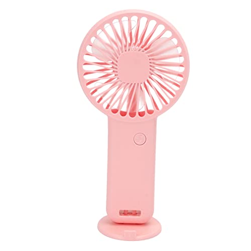 CHICIRIS Handgehaltenes Lüfter Leichtes Design Stummschaltlüfter mit Einer Lang Anhaltenden Akkulaufzeit für Outdoor -Reisen (Vertikaler kleiner Fächer, rosa) von CHICIRIS
