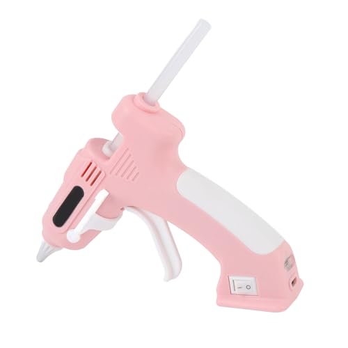 CHICIRIS Handheld Heißes Schmelze Glue -Werkzeug Schnelle Heizungsschnurkabel -Pistole Zum Handwerk und Reparaturen, 10pcs Sticks Enthalten (PINK) von CHICIRIS