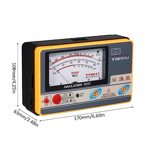 CHICIRIS Handheld -Isolierungstester -Wechselspannungsmessung für Transformatortests 6 * 1,5 V AA Batterie (nicht enthalten) von CHICIRIS