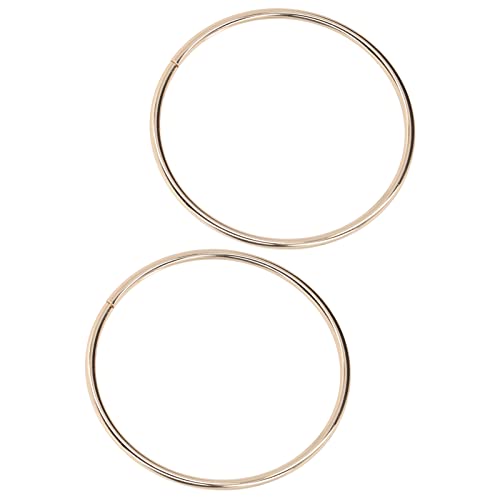 CHICIRIS Handtasche Griffe Feine Verarbeitung Glänzender Runde Form für DIY -Bastelbeutel Hoher Härte Eisenmaterial für Gepäck Geeignet (Hell Gold) von CHICIRIS