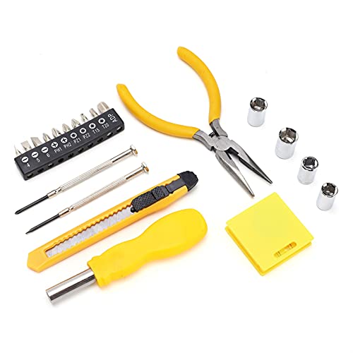 CHICIRIS Haushaltshandwerkzeugkit Set Haltbarer Kohlenstoffstahlschraubendreherbuchse Bitband Messen Sie das Utilitätsmesser für die Instandhaltung zu Hause von CHICIRIS
