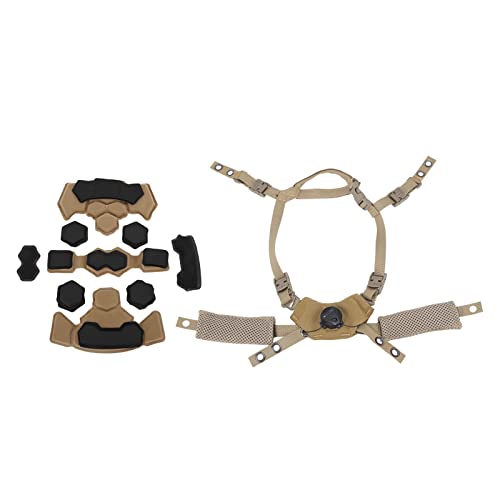CHICIRIS Helm Liner-System Helmpolsting Kit Helm Dial Suspensionssystem 3-teiliger Set Easy Installation Softschwamm Kissen Einstellbare Kinngurt Kompatibel mit Mich Wendy ACH FMA (Schlammschwamm CHICIRIS Helm Liner-System Helmpolsting Kit Helm Dial Suspensionssystem 3-teiliger Set Easy Installation Softschwamm Kissen Einstellbare Kinngurt Kompatibel mit Mich Wendy ACH FMA (Schlammschwamm von CHICIRIS