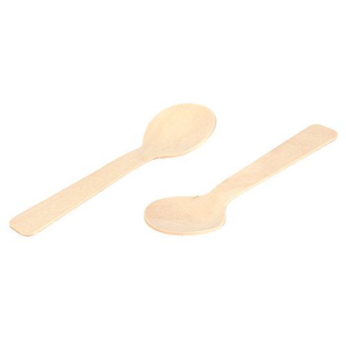 CHICIRIS Holzlöffel 100pcs - Einweg -Flüstungswaren Besteck für Lebensmittelverkostung Leicht und Geeignet für Haus, Restaurant, Dessertgeschäft und Mehr CHICIRIS Holzlöffel 100pcs - Einweg -Flüstungswaren Besteck für Lebensmittelverkostung Leicht und Geeignet für Haus, Restaurant, Dessertgeschäft und Mehr von CHICIRIS