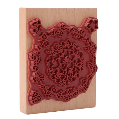 CHICIRIS Holzstempel Stempel Pflanze Blumenblumenmuster Design Stempel für Handwerk, Elegantes Design, Premiumqualität, Vielseitiger Gebrauch, Tragbares und Leichtes Gewicht von CHICIRIS
