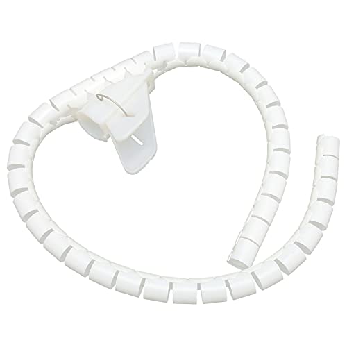 CHICIRIS Kabelhülle-Organisator-Kee-resistentes Drahtmanagement für Industrie-/Büro-Nutzung 10meter weiß (Φ16mm) von CHICIRIS