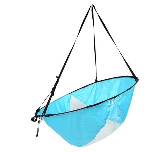 CHICIRIS Kayak Segel, 3 Farben 108 cm Downwind Paddle Board Segel mit Klarem Fenster UV -Schutz für Kajak -Kanus in Schlauchbooten (Blue) von CHICIRIS
