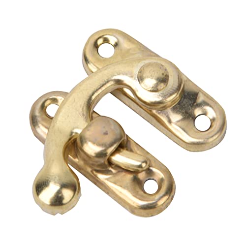 CHICIRIS Latchook HaSP Starker und Langlebiger Ersatzhaken für Schmuckkartons für Wohnkultur Bronze/Gelb/Silber 30 Stcs Set Geeignet (gelber linker Haken) von CHICIRIS