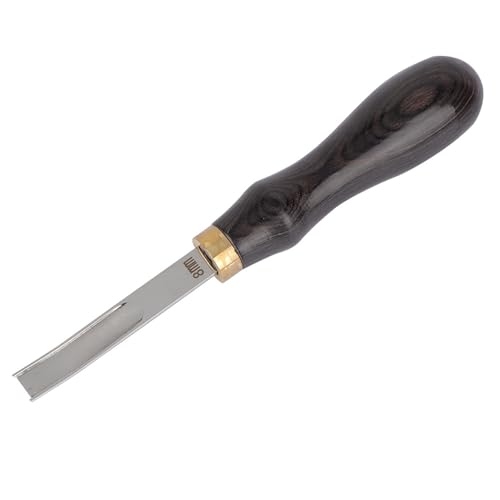 CHICIRIS Ledercraft Edge Gräuer -Skiving -Schneidwerkzeug, Leichtes Leder Schrägwerkzeug für Lederdicke für Handwerker (Schwarz 8mm) von CHICIRIS