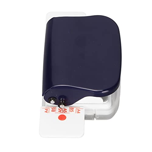 CHICIRIS Manuelle Bindungsmaschinen Hohe Genauigkeit 6 Löcher -Werkzeug für Home Office -Legierungstahl für /B5/A5 Flipchart Innenseiten Stanze Geeignet (BLUE) von CHICIRIS