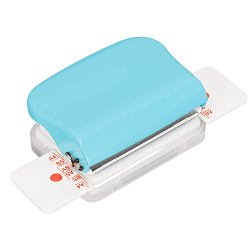 CHICIRIS Manuelle Bindungsmaschinen Hohe Genauigkeit 6 Löcher -Werkzeug für Home Office -Legierungstahl für /B5/A5 Flipchart Innenseiten Stanze Geeignet (hellblau) von CHICIRIS