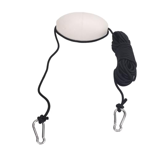 CHICIRIS Marine Rope Tow Line Kajak Wurf Linie Float Kit Leicht Tragbar mit Edelstahl -Haken Auftriebender Eva -Schaum Float Zum Fischen von Drift Anchors System Kajak Bootfahren (White) von CHICIRIS