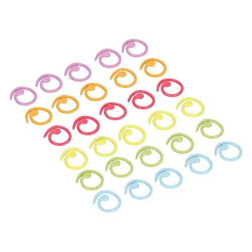 CHICIRIS Metall -Strickpunktringe Set von 30 Farbigen Punktmarkierungsringen Zum Stricken und Haken, das Nähen von Handwerksbehörden von CHICIRIS