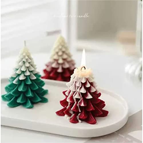 CHICIRIS Multi Purpose Christmas Tree Candle Form Langlebiges Praktisches Design für Schokolade und Seife, Silikonmaterial von CHICIRIS