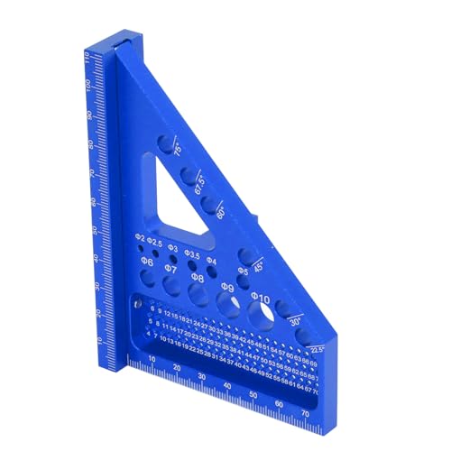 CHICIRIS Multi -Winkel -Messungslehre Vielseitiges Design Layout Messwerkzeug für Holzbearbeitungsprojekte und Enthusiasten (BLUE) von CHICIRIS
