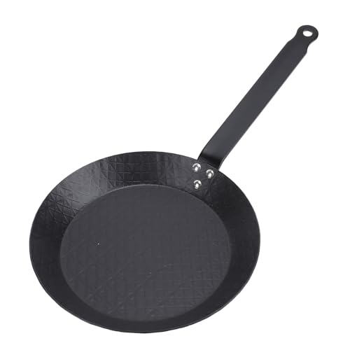 CHICIRIS Non -Stick -Bratpfanne mit Kohlenstoffstahl, Rauchfreies Bequemes Griffkochgeschirr für Steak -Eierfischgemüse, Ideal für Innen- und Außenkochen (28CM) von CHICIRIS
