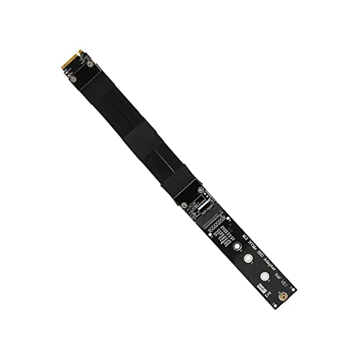 CHICIRIS PCI E 3.0 X4 M Key Full Speed ​​SSD -Verlängerungskabel für, Unterstützt PCIE3.0 X4 32G/BPS -Übertragungsrate, 1 X M.2 NVME SSD Verlängerungskabel, Stecker und Spiel (10 cm) von CHICIRIS