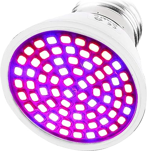 CHICIRIS Pflanzenlampe, Wachstumslampe, Wachstumslicht, E27 5 W AC 220 V SMD2835 LED-Wachstumslampe, 72 LEDs Vollspektrum-LED-Wachstumslicht, für Pflanzen, Blumen, Hydrokultur von CHICIRIS