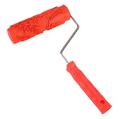 CHICIRIS Prägen Sie Textur Wanddruckwalze mit Langem Griff für Blumenmuster Maler EG343T CHICIRIS Prägen Sie Textur Wanddruckwalze mit Langem Griff für Blumenmuster Maler EG343T von CHICIRIS