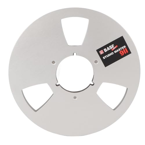 CHICIRIS Professionelle Aufnahmeband -Rolle für NAB, 1/4 10 Zoll Leere Klebebandrolle mit Aluminiumlegierungsmaterial für Hervorragende Klangqualität, Universal für -Enthusiasten (SILVER) von CHICIRIS