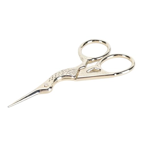 CHICIRIS Professionelle Nähstickstärke aus Edelstahl- und PU -Lederschutz für Scrapbooking (Goldener Kran) von CHICIRIS