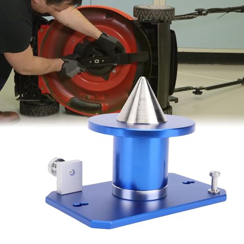 CHICIRIS Rasenmäher Balancer Metall Wandmontage Rasenmäher Cutting Edge Balancer Tool Ersatzteile Schwarz Schwarz (Blue) von CHICIRIS
