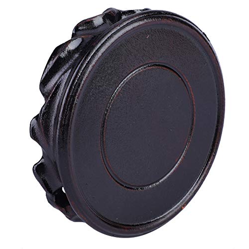 CHICIRIS Retro -Stil aus Holz Runden Basis Sockel für Wohnkultur Teebassen Topfpflanzen Fischtanks Display (Innendurchmesser 10 Höhe 2,5 cm) von CHICIRIS