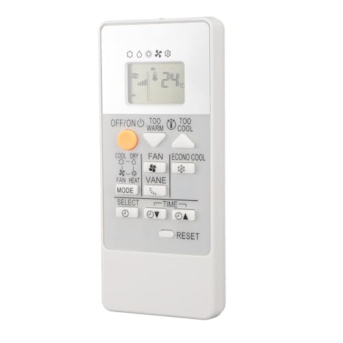 CHICIRIS Rh18a Ersatz AC -Fernbedienung Control Kompatibel mit Split AC MSZ HR25VF HR35VF HR42VF HR50VF MUZ HR25VF Schwarz+Decker Tragbare Klimaanlagen von CHICIRIS
