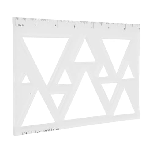 CHICIRIS Router -Inlay -Vorlagen, Router Vorlagen Breite Anwendung für Holzbearbeitung (Dreieck 12 in 1) von CHICIRIS