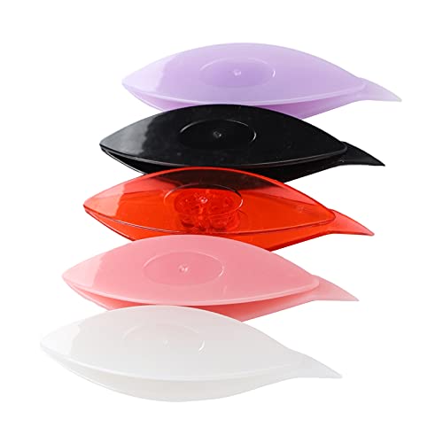 CHICIRIS Schöne Tattelnsets, Bequem zu Halten, Geeignet für -Handwerksprojekte, Plastikmaterial (12037 Schwarz, Weiß, Rot, Fruchtrosa, Obst lila) von CHICIRIS