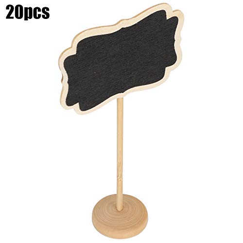 CHICIRIS Set von 20 Mini -Tafel -Etiketten für DIY Dekor, Geeignet Zum Schreiben und Umschreiben, Ideal für Hochzeiten und Partys, Baumwollholzmaterial von CHICIRIS