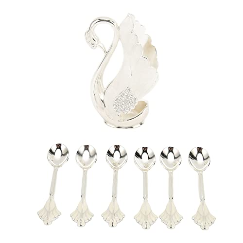 CHICIRIS Teelöffel Set Silbrig Moderner Stillegungsmaterial Polierter Effekt für Eiskaffee Dessert Küche (Löffel) von CHICIRIS