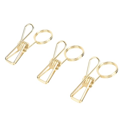 CHICIRIS Tischanzeigeclips, Wiederverwendbare Modische Robuste Place -Kartenclips Eisen Exquisit für die Hochzeit (GOLD) von CHICIRIS