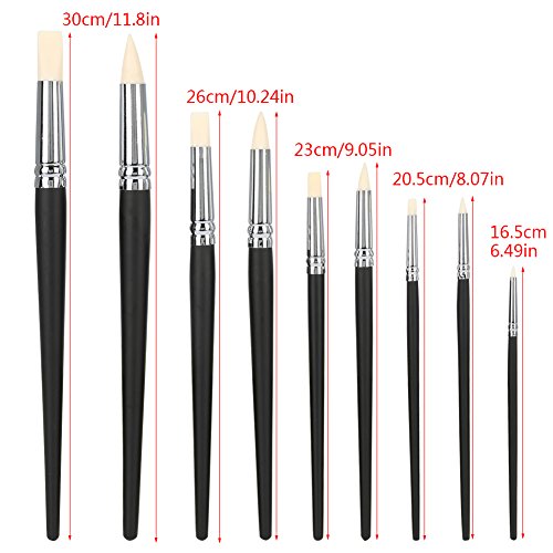 CHICIRIS Tonbildzeuge für Schnitzereien, Modellierung und Mehr - 9 -pc Gummi Kopfskulpturenwerkzeuge von CHICIRIS